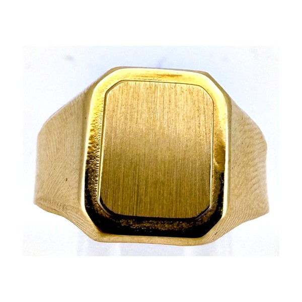 Anillo anillo sello de oro 18k talla 27